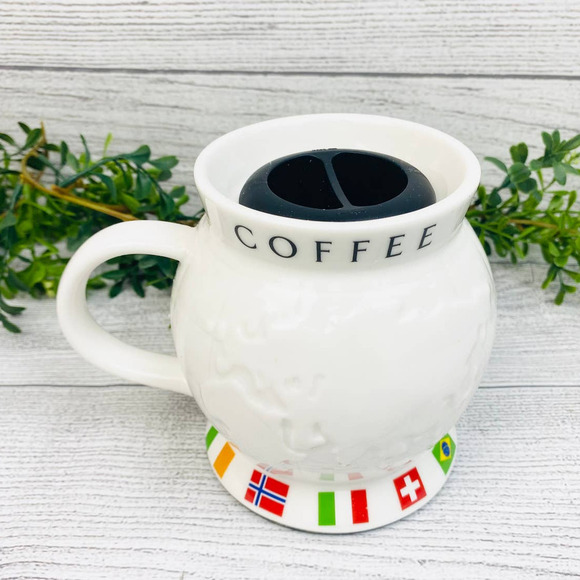 VINTAGE STARBUCKS The Barista Series World Mug with Lid - Picture 3 of 8